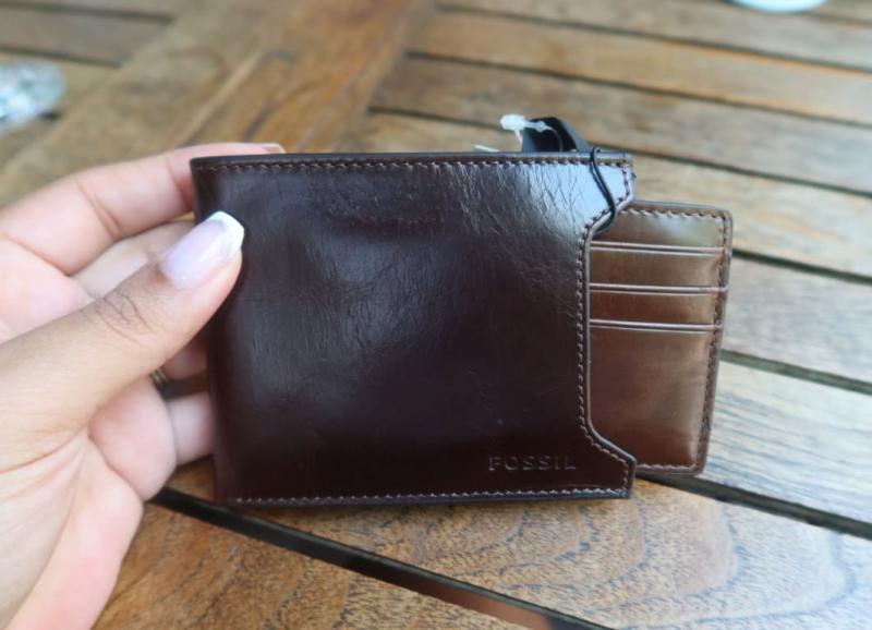 Amazon.com: Fossil Men's Derrick Leather Bifold Sliding 2-in