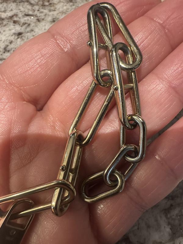 Heritage D-Link Gold-Tone Stainless Steel Chain Bracelet