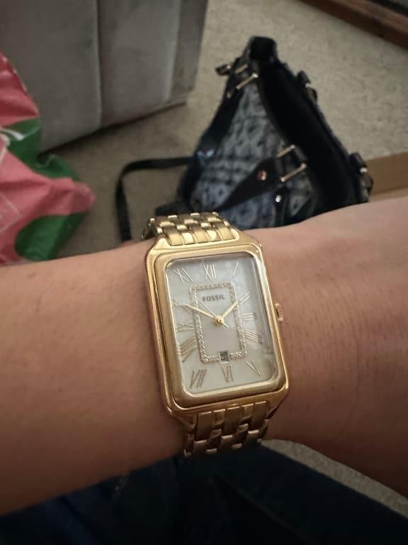 Raquel Three-Hand Date Gold-Tone Stainless Steel Watch Raquel Three-Hand Date Gold-Tone Stainless Steel Watch