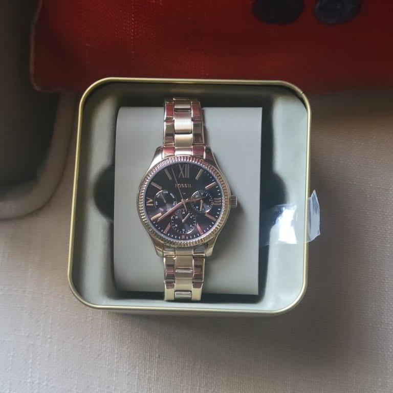 His and Her Multifunction Stainless Steel Watch Set