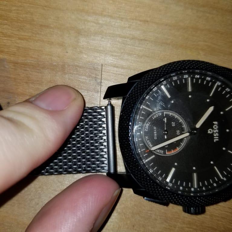 22mm スモーク ステンレススチール メッシュブレスレット