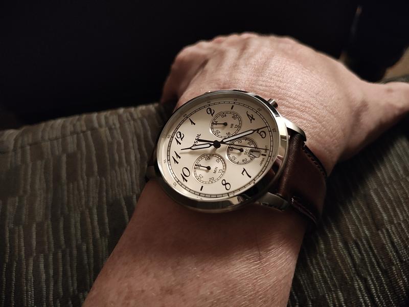 Neutra Chronograph Brown Leather Watch - FS6024 - Fossil