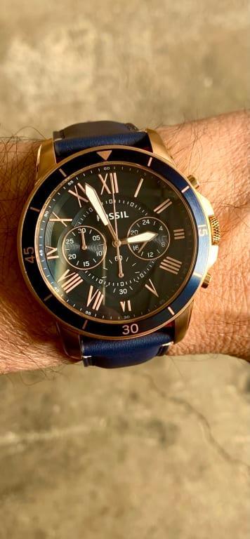 Grant Sport Chronograph Luggage Leather Watch - FS5268 - Fossil