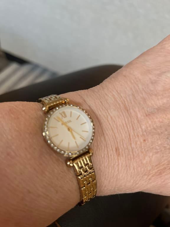Tillie Mini Three-Hand Gold-Tone Stainless Steel Watch