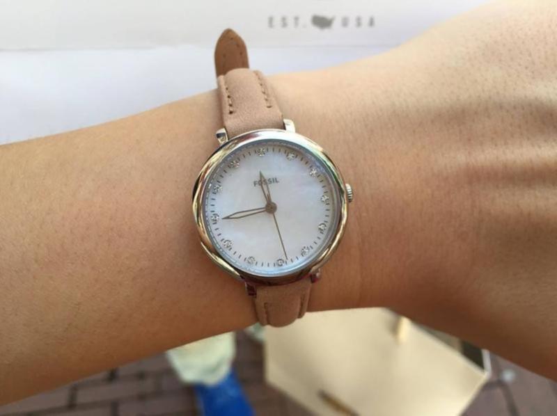 Fossil Jacqueline Navy Leather Watch main image 0