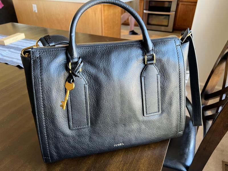 Sac à Main FOSSIL Parker Satchel En Cuir - Couleur Tarragon (vert) - Neuf étiqueté