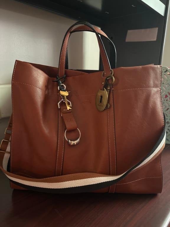 Fossil Carmen Leather Tote Macy s