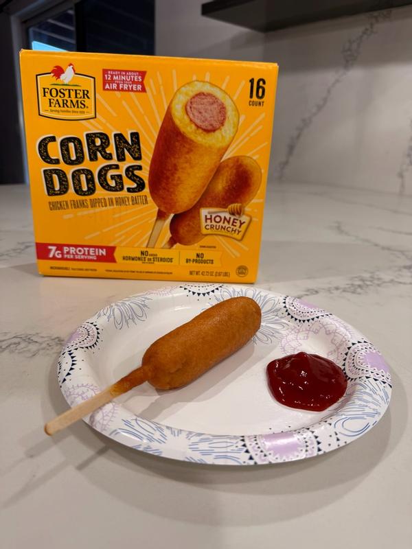 Corn Dogs Honey Crunchy 16 ct - Products - Foster Farms