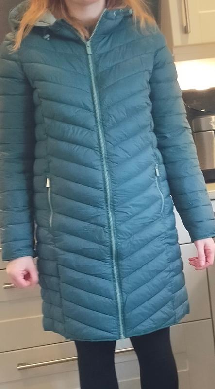 Fat face long puffer sales jacket