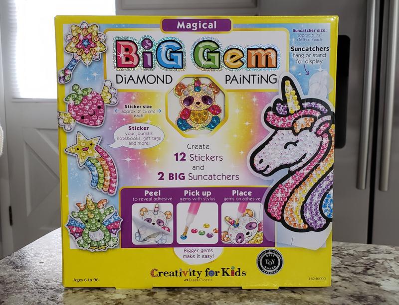 Creativity for Kids Big Gem Diamond Painting Magical - Child Craft Kit for  Boys and Girls 