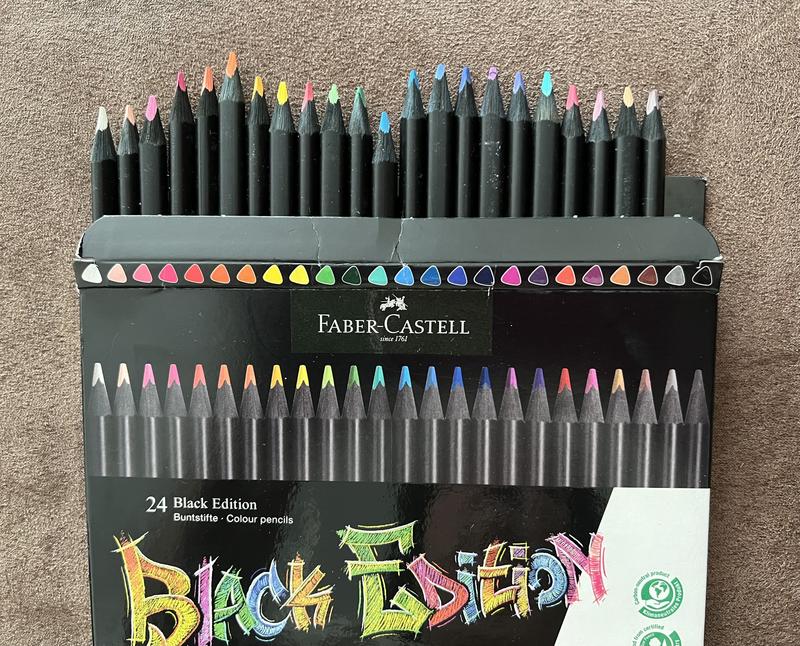 Colored Pencil Set | Black Edition 24 Colors | Faber-Castell 