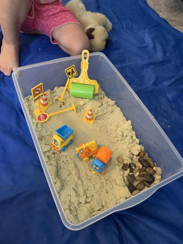 Sensory Bin: Construction Zone - Creativity for Kids