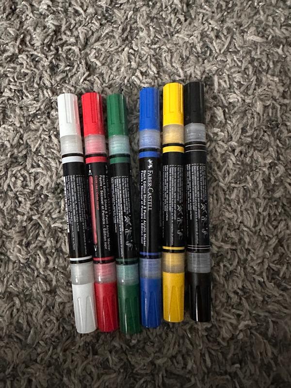 FABER-CASTELL SHAKE & PAINT BLACK EDITION ACRYLIC MARKERSET 2X | Van