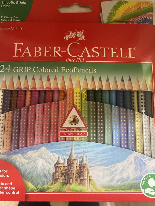 Lápis de cor EcoLápis Faber-Castell Grip com 24 unidades