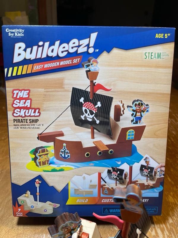 Pirate Ship Model Kit Kids Building Kits Creativity for Kids Faber Castell USA