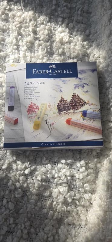Faber-Castell Soft Pastels Set - 12 Colors With Paper, Erasers & Tools For Beginners-384687