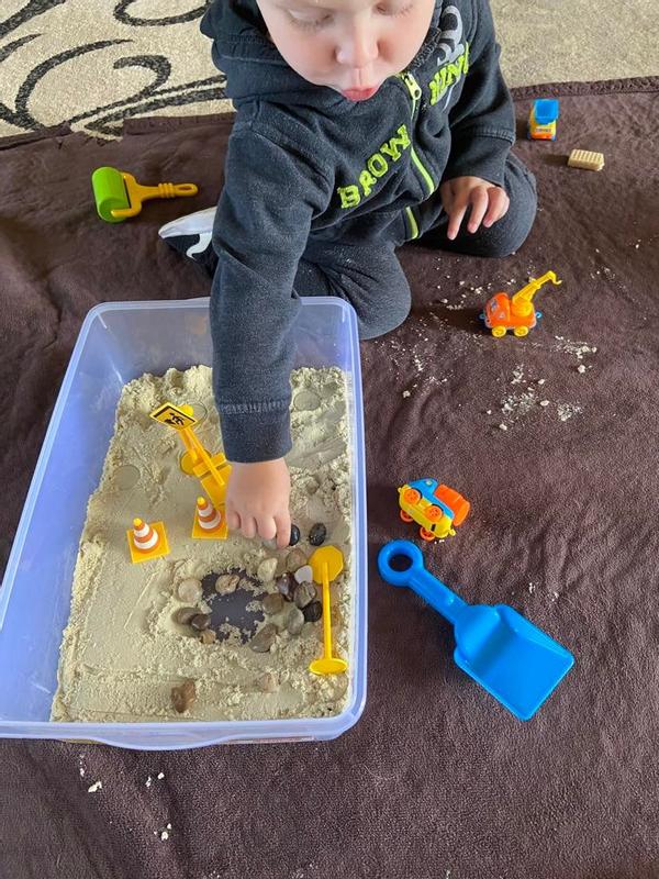 Toddler Toys Sensory Bin Construction Zone Creativity for Kids