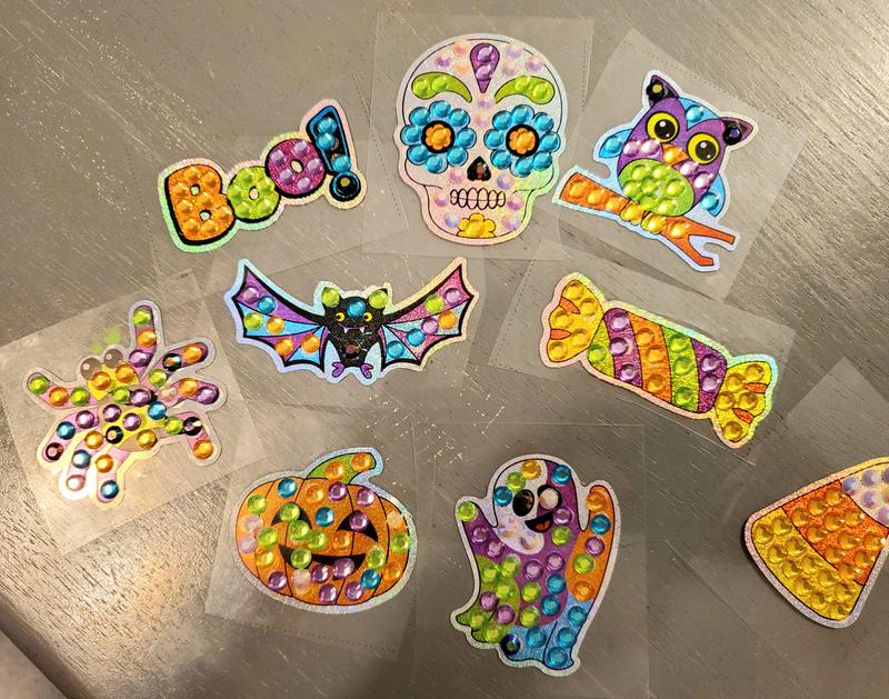  MEGZIHXN Kawaii Diamond Painting Stickers,23 Pcs Halloween  Ghost Jack O Lantern Bat Skeleton Gem Art Diamond Painting Art Stickers  Kits for Kids : Toys & Games