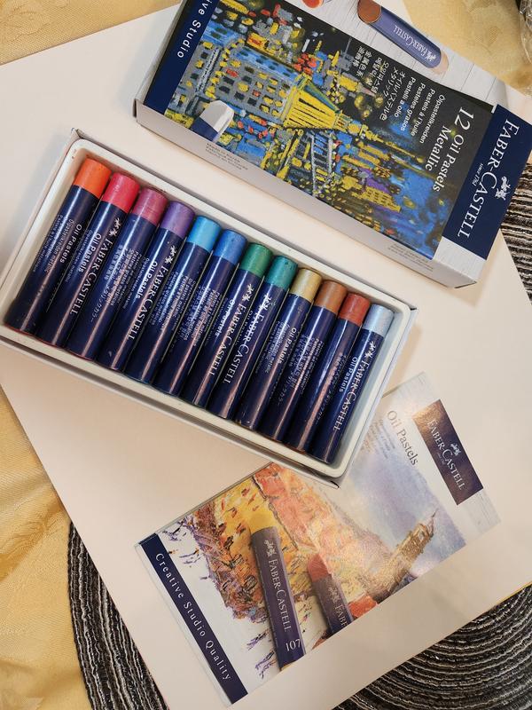 12 Count Metallic Oil Pastels – Faber-Castell USA