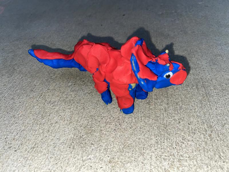 Dinosaur Theme Modeling Clay Playset on Wheels, Play Dough Activity Ki ·  Art Creativity