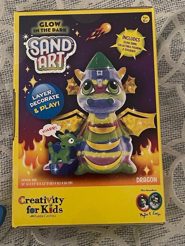 Creativity for Kids Glow in The Dark Sand Art Dragon