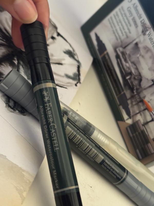 Marqueur Aquarelle Faber-Castell Albrecht Dürer - Light Flesh 132 - 2 Pointes (pinceau + Fibre) - Encre à Base D'eau Pigmentée