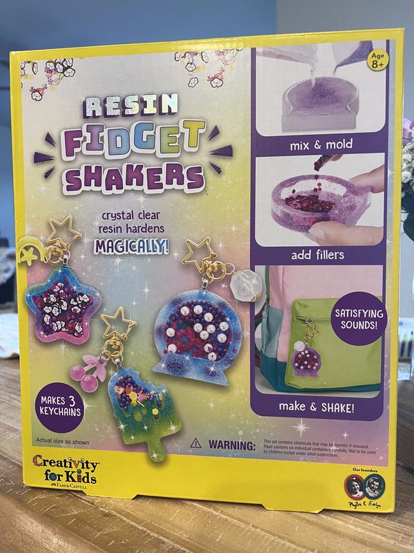  Creativity for Kids Fidget Shakers de resina – Crea 3 llaveros  sensoriales, manualidades para niños de 8 a 10 años en adelante, neón, 3 x  3 pulgadas : Juguetes y Juegos