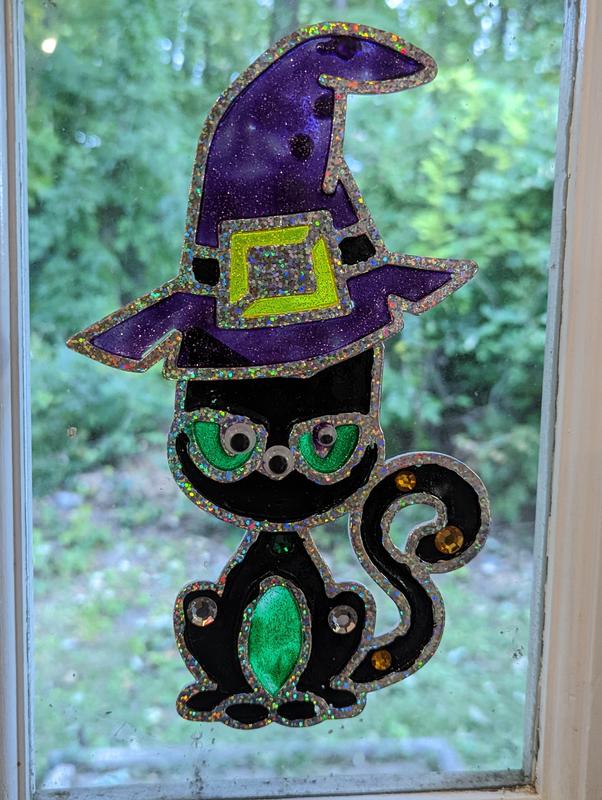 Magical Halloween Windows - Kitpas Window Crayon Tutorial