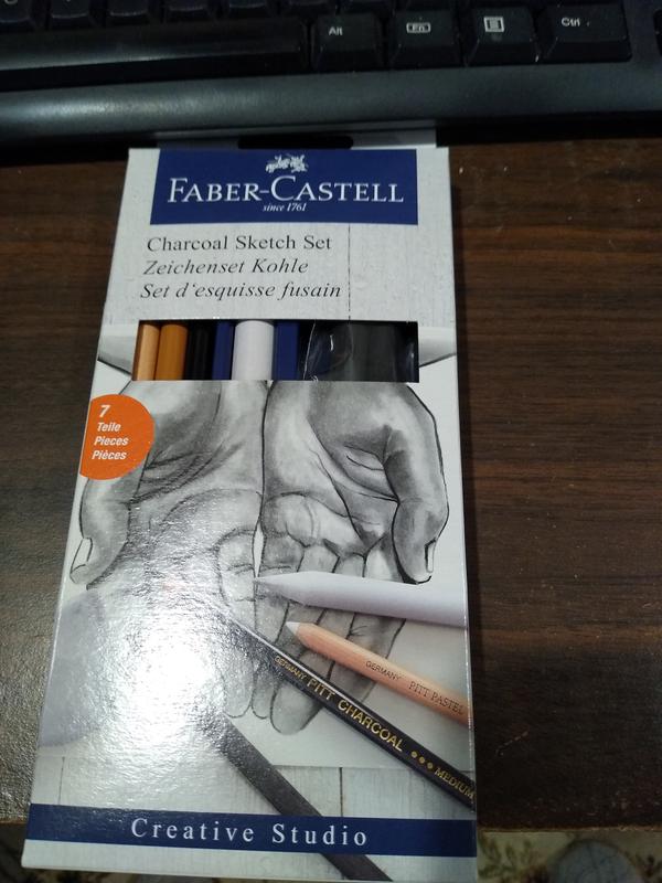 Faber-Castell Charcoal Sketch Set- Pencil Art Set for Adults and