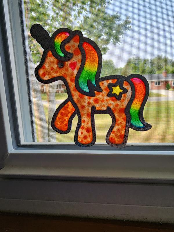 Faber-Castell creativity for kids window art fun fruits - paint and  decorate 2 suncatchers, create your