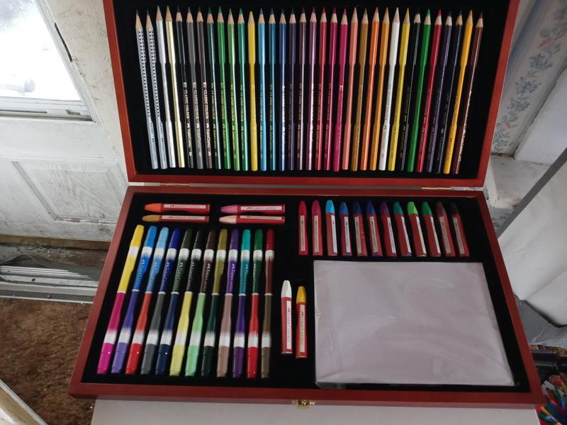 Faber-Castell Young Artist Essentials Gift Set - 64-Piece Premium Quality  Art Set for Kids, Medium