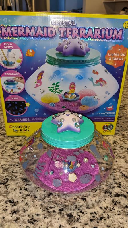 Creativity for Kids Crystal Mermaid Terrarium Kit - STEM Projects