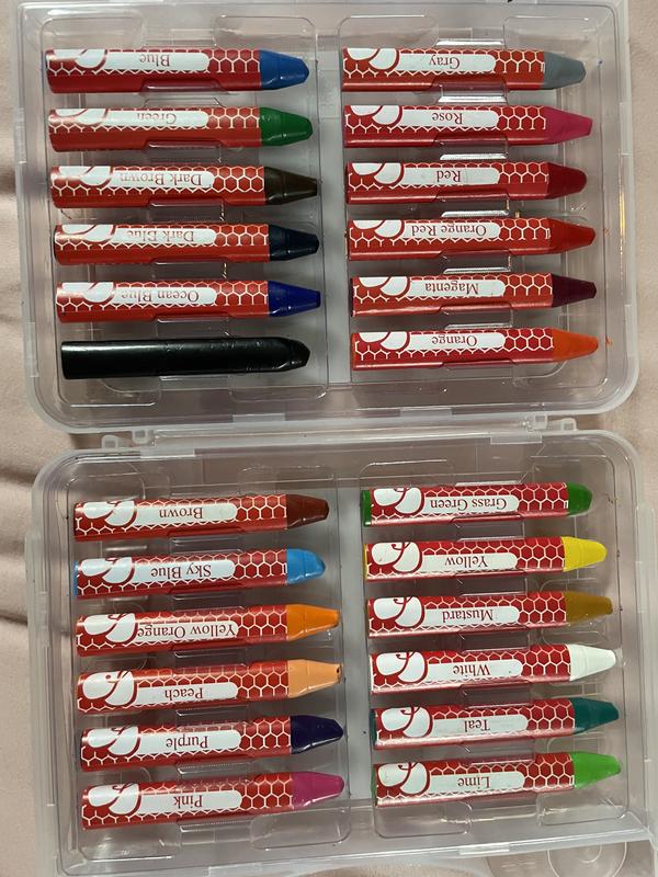 12 Brilliant Beeswax Crayons in Storage Case - #129112 – Faber-Castell USA