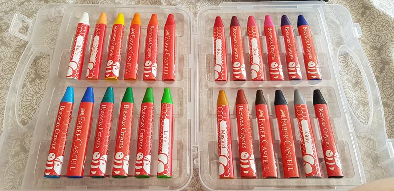 Faber-Castell Jumbo Beeswax Crayon Set, 24-Colors