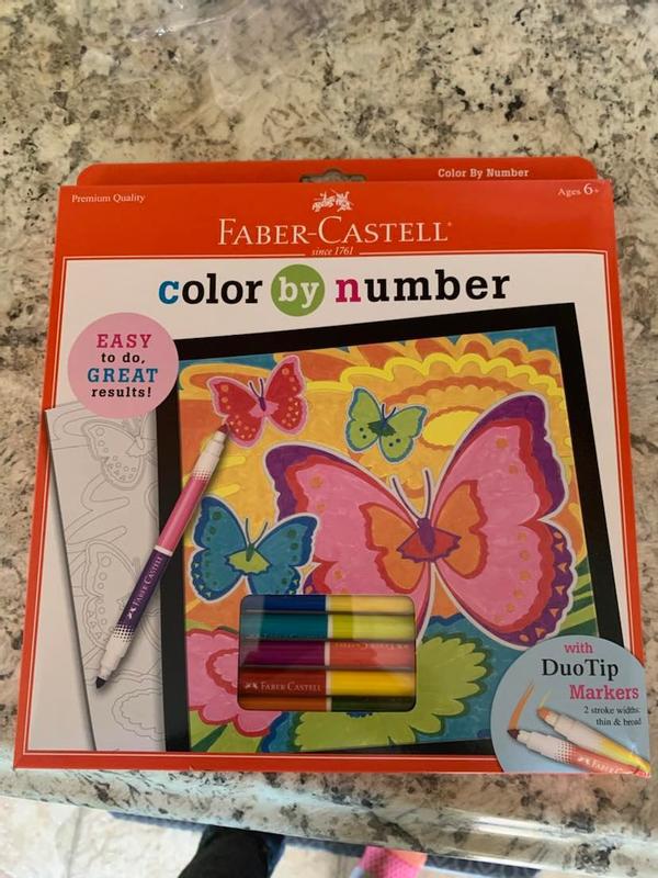 Color by Number with Markers Kits bloomin' butterflies (pack of 2)