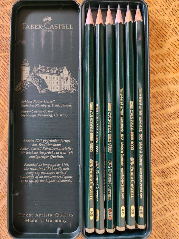 Graphite Pencil Set: Castell 9000 Artist Graphite Drawing Set of