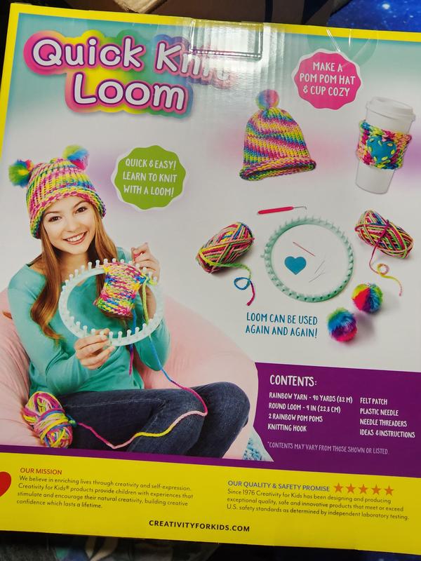 UCDRMA Knitting Loom Set with Yarn, Easy Scarf Loom Knitting Kit for  Beginners Contain Instructions & Pompom Maker, 37PC Knitting Loom Kit for  Family