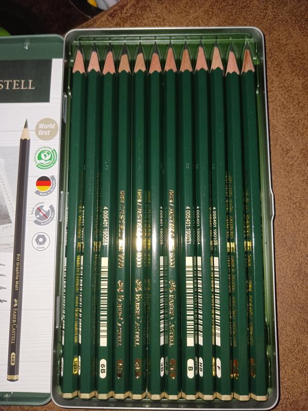 Castell 9000 & Pitt Graphite Matte Pencil Set, Tin of 20 - #115224 –  Faber-Castell USA