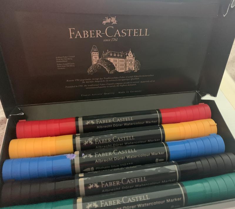 Watercolor Markers: 5 Count Albrecht Durer Watercolor Markers-Grey Tones  from Faber-Castell – Faber-Castell USA