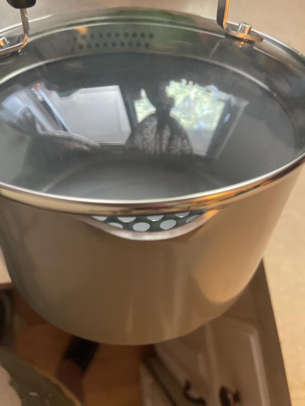 Built in straining feature