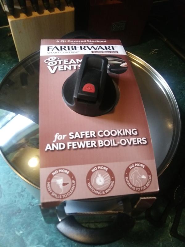 Customer Reviews Farberware® Smart Control™ Nonstick 6 qt. Aluminum Covered Stock Pot in Aqua