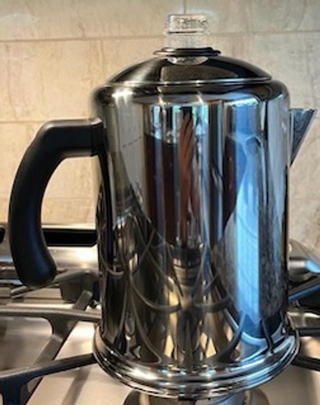 Farberware 47053 Classic Stainless Steel Yosemite 12-Cup Coffee Percolator,  12 Cup Coffee Maker, Silver