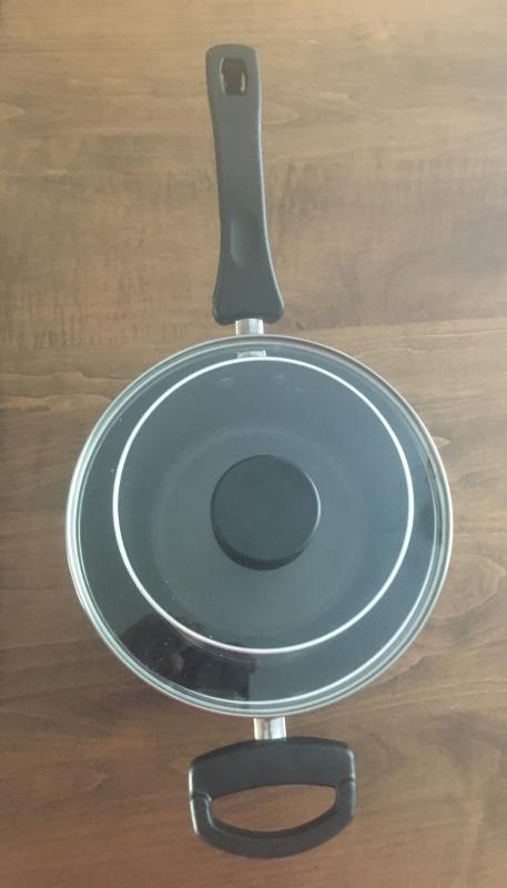 The 2 pots and lids easily "nest" to conserve valuable cabinet space!