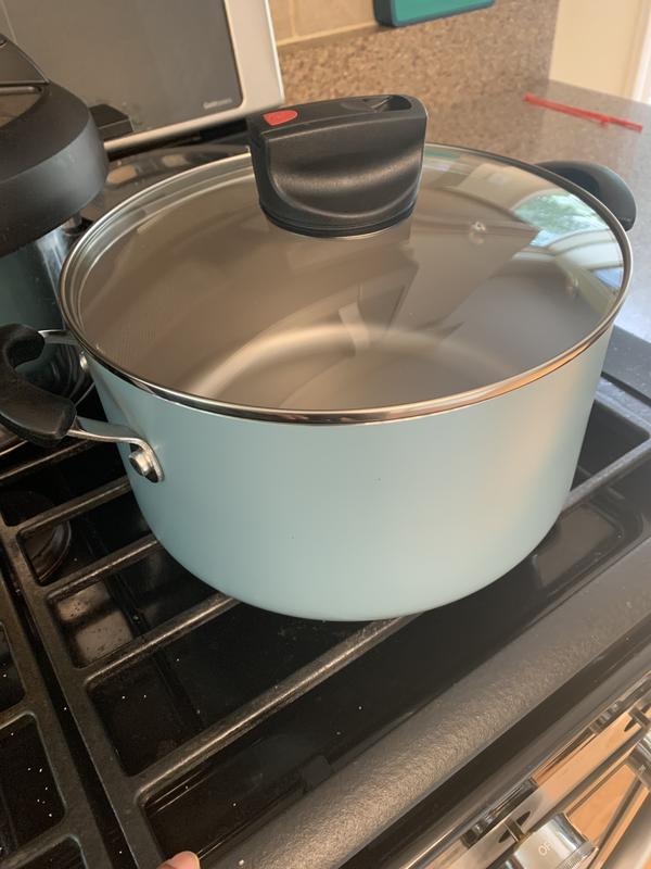 Customer Reviews Farberware® Smart Control™ Nonstick 6 qt. Aluminum Covered Stock Pot in Aqua