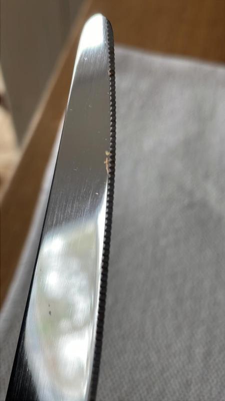 Knives don't stand up to washing