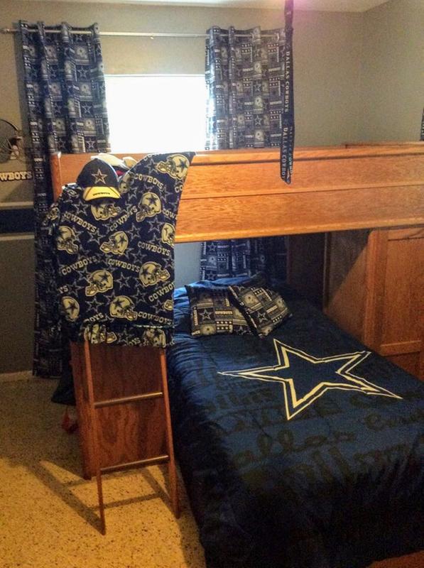 Nfl Cotton Broadcloth Dallas Cowboys Patchwork Blue White Fabric