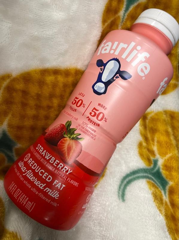 The cute pink strawberry milk bottle - Drink - Sticker