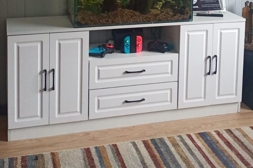 Foto de un cliente: Rack Tv 140x30x60cm Alto Estilo Europeo Hecho En Melamina
