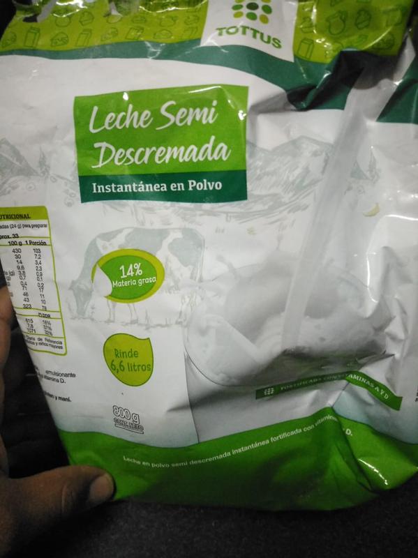 LECHE EN POLVO DESCREMADA TOTTUS 800GR