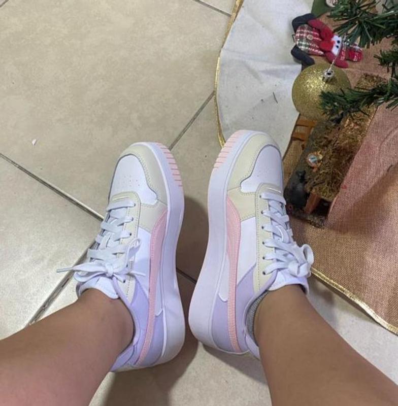 PUMA Carina Street Zapatilla Urbana Mujer Cuero Blanco Puma